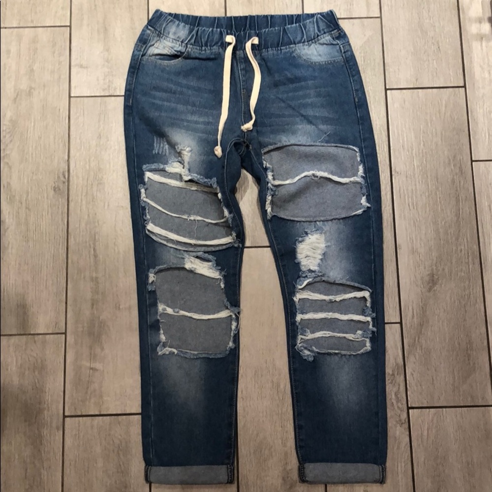 American Bazi distressed jeans-Small
